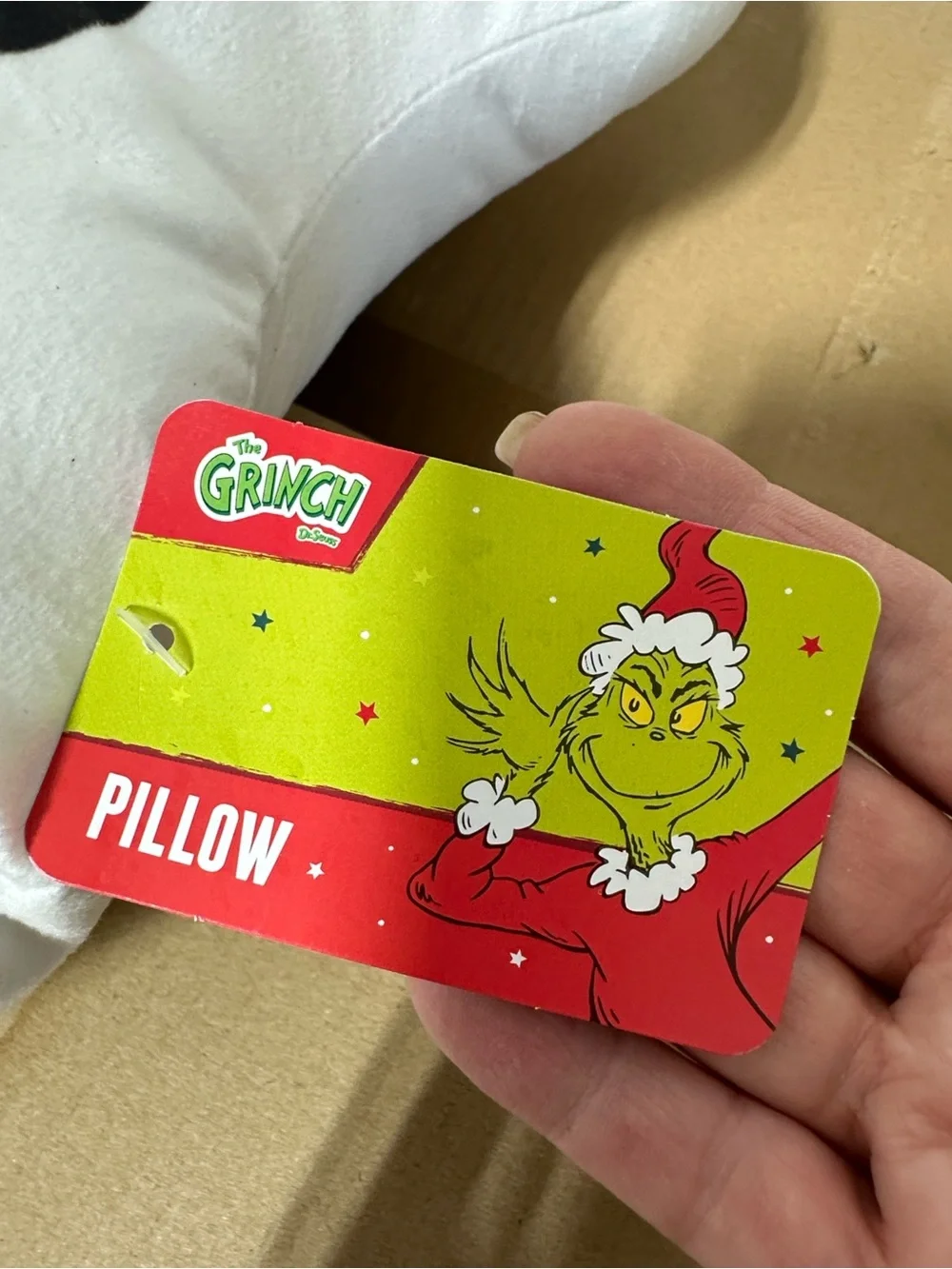 New with Tag! Dr. Seuss. Grinch. Set of 2 Cindy Lou Who decorative pillows.